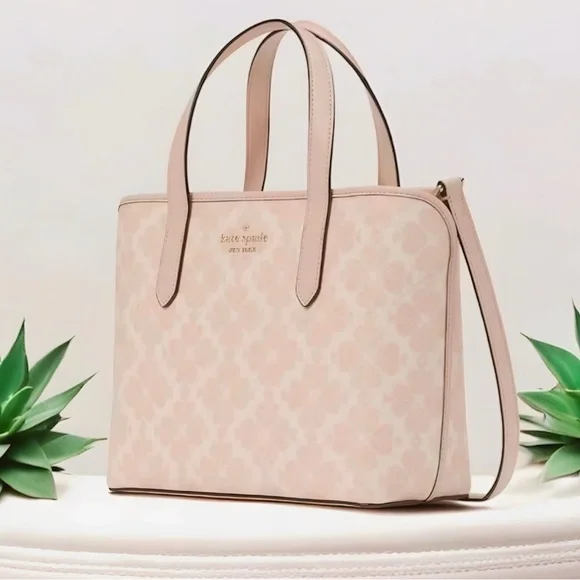 Kate Spade Pink Signature Small Tote Bag VEGAN - Picture 12 of 14